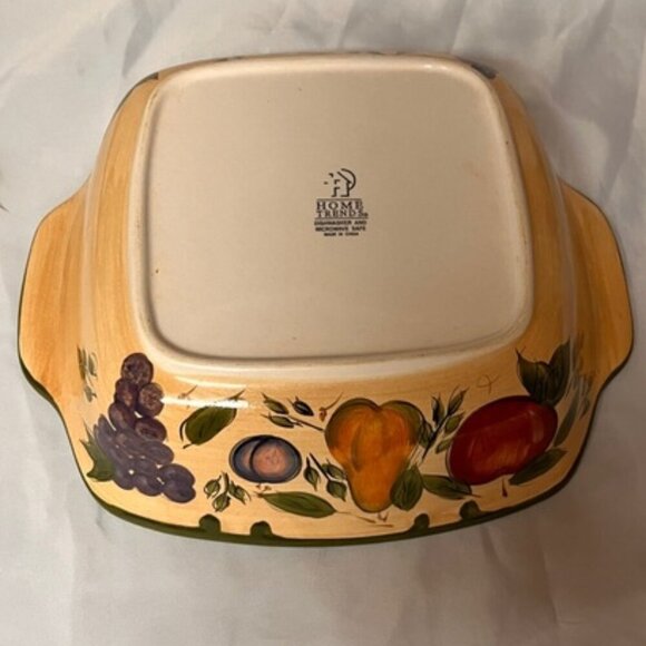 Home Trends GRANADA 10" Square Baker and Set of 4 Coffee Mugs - Picture 5 of 10